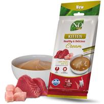 FARMINA N&D Prime Cat Cream with chicken & tuna kitten box – cat treat for kittens – 4x15g