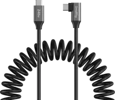 SmallRig 5730 USB-C Data Cable Coiled (Straight to Angled)