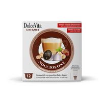 Dolce Vita lazdyno riešutų skonio kavos kapsulės Nocciolone Dolce Gusto kavos aparatams, 72 vnt.