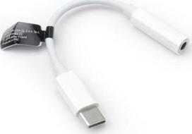Adapteris AUX Type C - Jack 3,5 mm, baltas