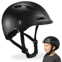 Vaikiškas šalmas dviračiui / paspirtukui HyperMotion S (46–56 cm) juodas