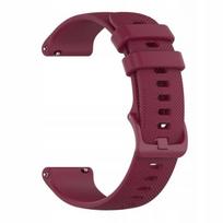 „BestAccessories" silikoninis laikrodžio dirželis 20 mm, bordo spalvos