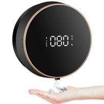 Automatinis muilo dozatorius su LED ekranu, montuojamas ant sienos, su temperatūros jutikliu ir 3 lygių putomis, 300 ml MYX-W1