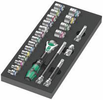 Wera 9721 putplasčio įdėklas su 3/8'' terkšlės rinkiniu
