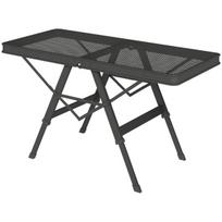 Sulankstomas camping stalas 90x40,5 cm, aliuminis, juodas