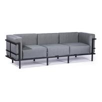 Grafito pilkos spalvos trivietė sodo sofa Bonami Selection Bellisima