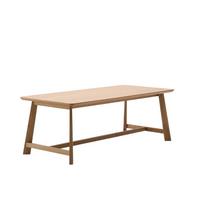 Valgomojo stalas su ąžuolo dekoro stalviršiu 100x220 cm Idun – Kave Home