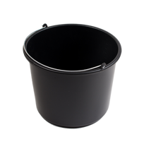 Kibiras, plastikinis, 12 l, spl. juoda