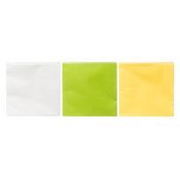 Servetėlės popierinės 33x33 cm 20 vnt 272626 (balta, žalia, geltona)