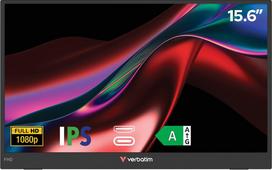Verbatim Portable Monitor 15.6 FHD Monitor Light tragbarer IPS-Monitor
