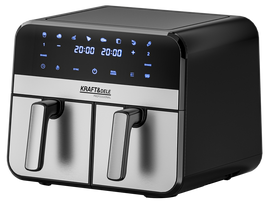 Bealiejė karšto oro gruzdintuvė Air Fryer 9 l 2500W su dviem kameromis + LCD KD4180