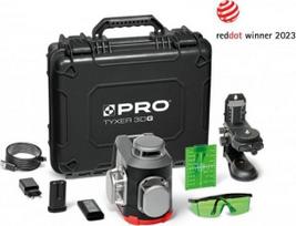 Lazerinis nivelyras Pro Tyxer 3dg Plus, žalias, 3x360°, 30m