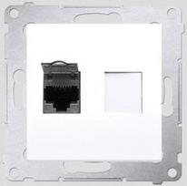 Simon 54 Kompiuterinis Lizdas Rj45 Cat.6 Ekranuotas Baltas