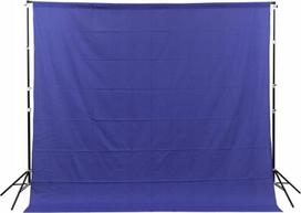 Glareone mėlynas fonas 3x3m, audinys, Chroma Blue