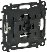 Legrand Valena Allure jungiklis 10ax, juodas