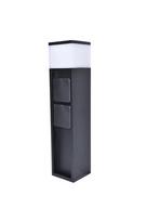 Lutec Led sodo stulpelis su elektros lizdais, 11w, Ip54