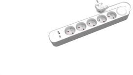 Prailgintuvas su 5 lizdais ir Usb-a/usb-c, 3m