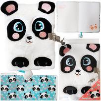 Dienoraštis su 3d "happy Panda" užraktu, A5 formatas