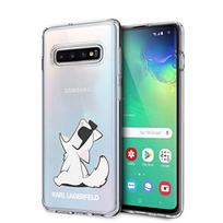 Karl Lagerfeld Karlo Lagerfeldo kietas dėklas su Samsung Galaxy S10e permatomas / Choupette Fun