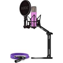 Rode Microphones NT1 Signature +XLR-cable+Desktop Studio Arm , microphone - purple, Bundle