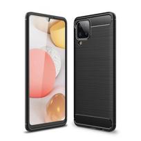Pferd TakeMe CARBON efekto TPU itin plonas galinio dangtelio dėklas, skirtas Samsung Galaxy A12 (A125F) juodas