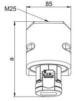 Galingas 32a 400v 5 polių raudonas Ip44 pramoninis kištukinis lizdas