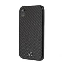 Mercedes Mercedes MEHCI61RCABK iPhone Xr juodas / juodas anglies kietas dėklas Dynamic Line