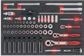 Teng Tools 77 dalių lizdinių raktų rinkinys
