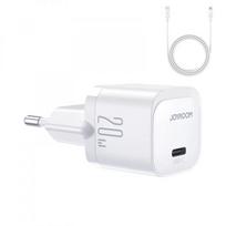 Įkroviklis Joyroom JR-TCF02 20W USB-C + USB-C iki Lightning kabelis 1,0m baltas