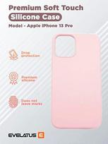 Evelatus Apple iPhone 13 Pro Premium Soft Touch Silikoninis dėklas Powder Rožinė