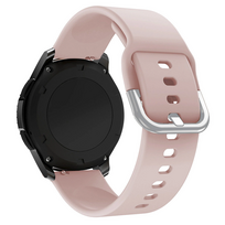 Hurtel Universalus silikoninis dirželis išmaniajam laikrodžiui Silicone Strap TYS plot. 22 mm rožinės spalvos