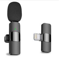 CP K9 Mini Lightning Bezvadu Telefona klipša dzidras skaņas mikrofons ar trokšnu izolāciju (5.7x1.5cm) Melns