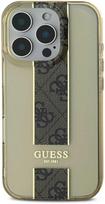 Guess IML Middle 4G Stripe Apple iPhone 16 Pro Max dėklas telefonui rudos spalvos