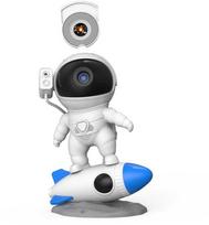 Elight J7 Rocket Astronout Reālistisks kosmosa 13 filmu sienu & griestu projektors / RBG krāsu nakts lampa Balta