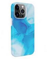 Dėklas Evelatus iPhone 15 Pro Max Premium Silikona Vāks Ar Pielāgotu Druku Zils