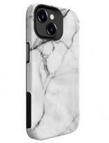 Dėklas Evelatus Armor Case iPhone 15 TPU + PC Divslāņu Pielāgota Mramora Baltā Druka Šokaizturīga Izturīga Aizsardzība