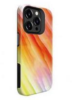Dėklas Evelatus iPhone 15 Pro Armor Case TPU + PC Drukāts dizains Dzeltena-Oranža