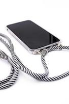 Dėklas Evelatus Samsung A50s with rope Juodas Stripes Transparent