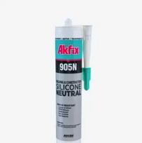 Neutralus Silikoninis Hermetikas AKFIX 905N, juodos sp., 310 ml