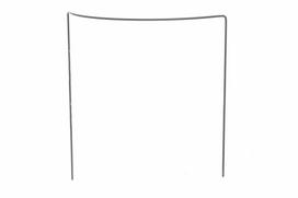 Metalinė augalų atrama TARMO, U formos, 35 cm