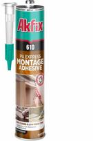 Montažiniai klijai AKFIX 610, poliuretaniniai, permatomi, 310 ml