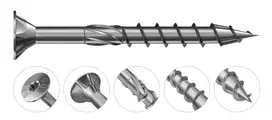 Konstrukciniai sraigtai medienai PROCUT 3,5x25mm, 40 vnt