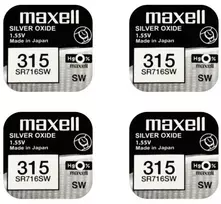 Maxell sidabro oksido baterijos 315 SR716SW 1.55V, 4vnt.