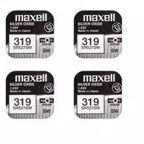 Maxell sidabro oksido baterijos 319 SR527SW 1.55V, 4vnt.
