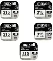 Maxell sidabro oksido baterijos 315 SR716SW 1.55V, 5vnt.