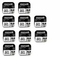 Maxell sidabro oksido baterijos 321 SR616SW 1.55V, 10vnt.
