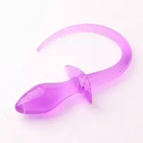 Analinis kaištis Cosplay Dog Tail, violetinis