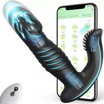 Prostatos masažuoklis 3in1 su nuotolinio valdymo pulteliu + APP valdymas
