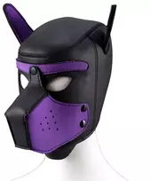 Šuniuko kaukė Puppy Hood, juoda/violetinė
