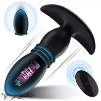 Vibratorius - analinis kištukas su nuotolinio valdymo pulteliu